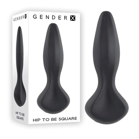 Gender X HIP TO BE SQUARE - Vibrant, Waterproof Pleasure - Butt Plugs