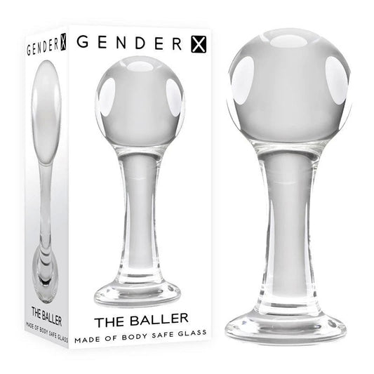 Gender X THE BALLER - Slick, Stylish Glass Pleasure - Butt Plugs