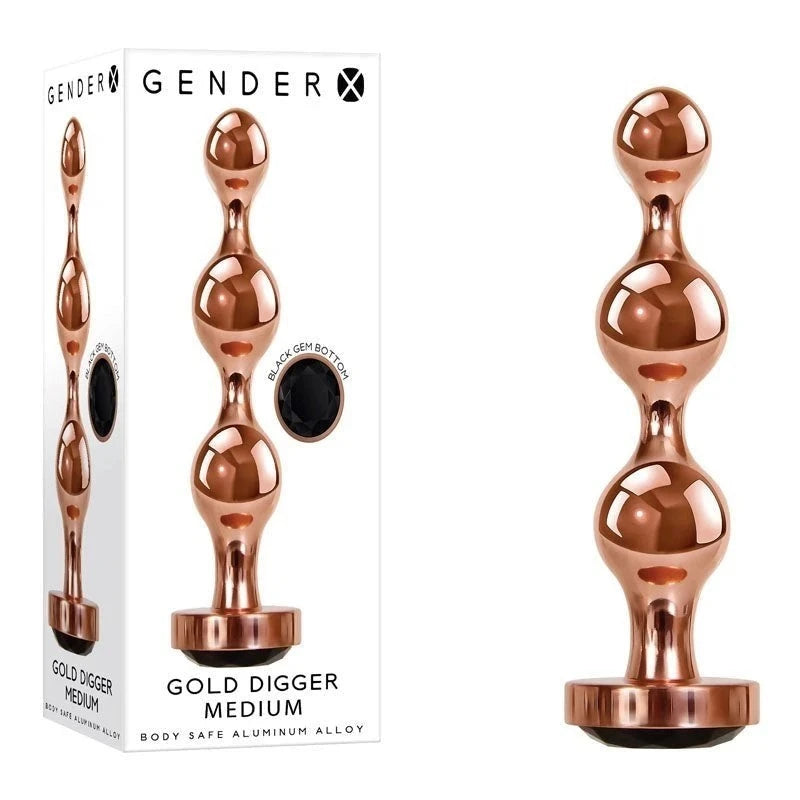 Gender X GOLD DIGGER - Customizable Anal Pleasure Butt Plugs