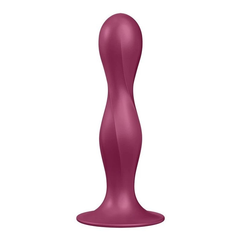 Satisfyer Double Ball-R Soft Silicone Vaginal and Anal Dildo Red Butt Plugs