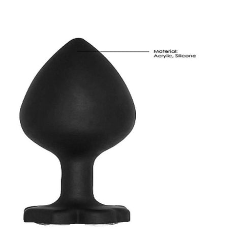 Shots Toys Large Lucky Diamond Gem Base Butt Plug 8 cm - Butt Plugs
