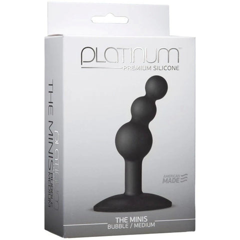 Doc Johnson Platinum The Minis Black Bubble Butt Plug - Butt Plugs