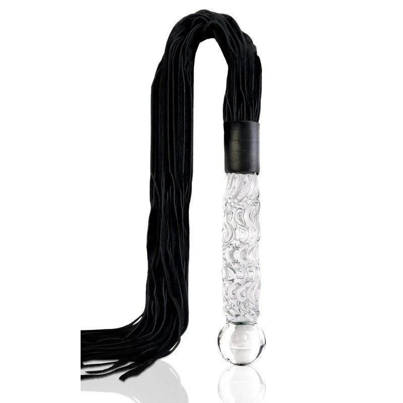 Pipedream Icicles No 38 Hand Blown Glass Whip Anal Dildos