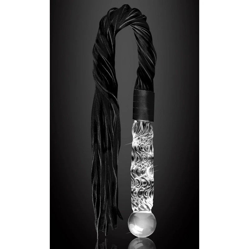 Pipedream Icicles No 38 Hand Blown Glass Whip Anal Dildos
