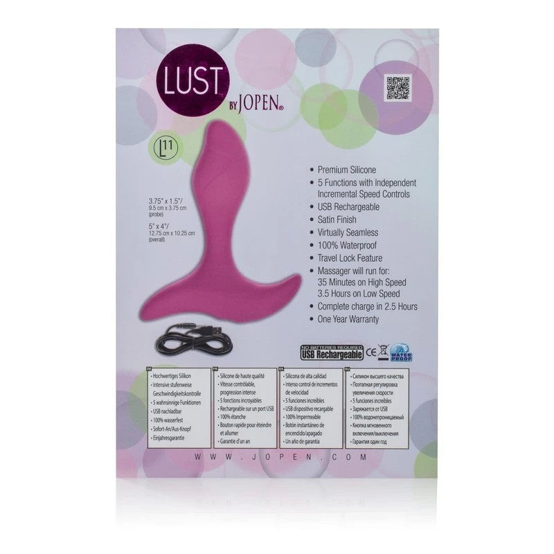 Lust By Jopen L11 Anal Vibrators