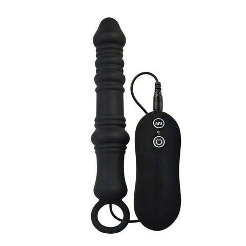 Aphrodisia Dutch Cannon Vibrating Anal Plug Purple - Butt Plugs