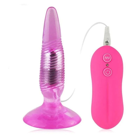 Aphrodisia Twister Vibrating Butt Plug Pink - Butt Plugs