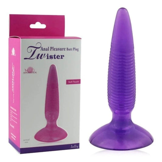 Aphrodisia Twister Vibrating Butt Plug Pink - Butt Plugs