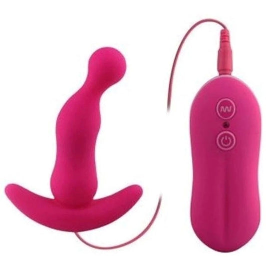 Aphrodisia Curved Vibrating Anal Plug Pink - Prostate Toys