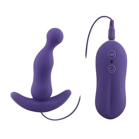 Aphrodisia Curved Vibrating Anal Plug Pink - Prostate Toys