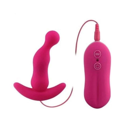 Aphrodisia Curved Vibrating Anal Plug Purple - Prostate Toys