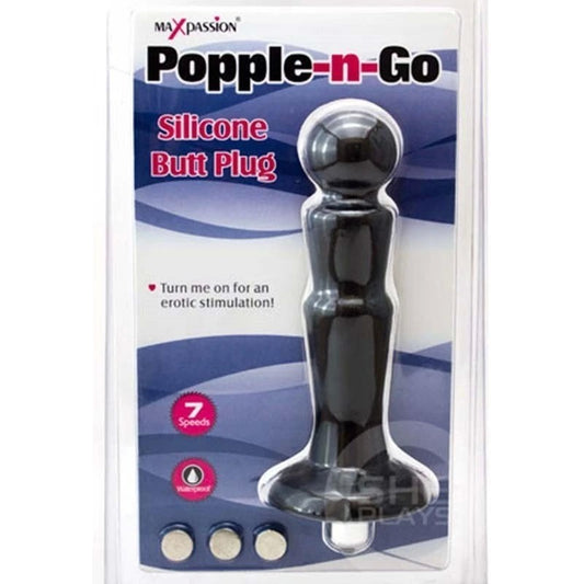 Popple-n-Go Silicone Butt Plug - Butt Plugs