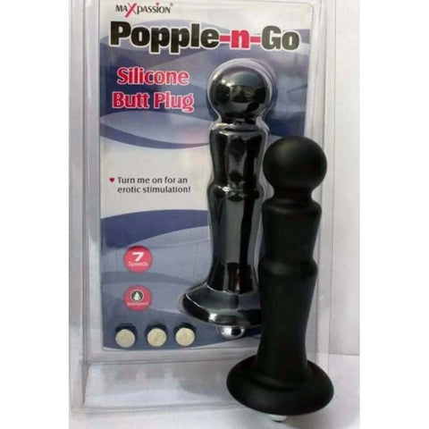 Popple-n-Go Silicone Butt Plug - Butt Plugs