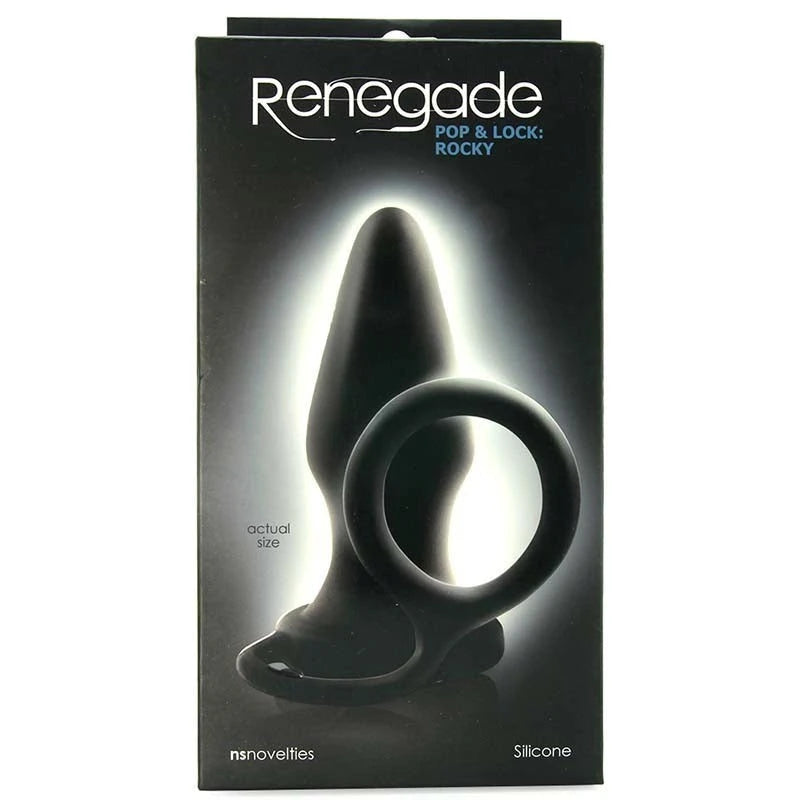 Renegade Pop and Lock Rocky Anal Plug With Ring Butt Plugs