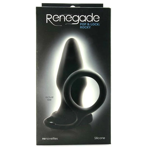 Renegade Pop and Lock Rocky Anal Plug With Ring - Butt Plugs