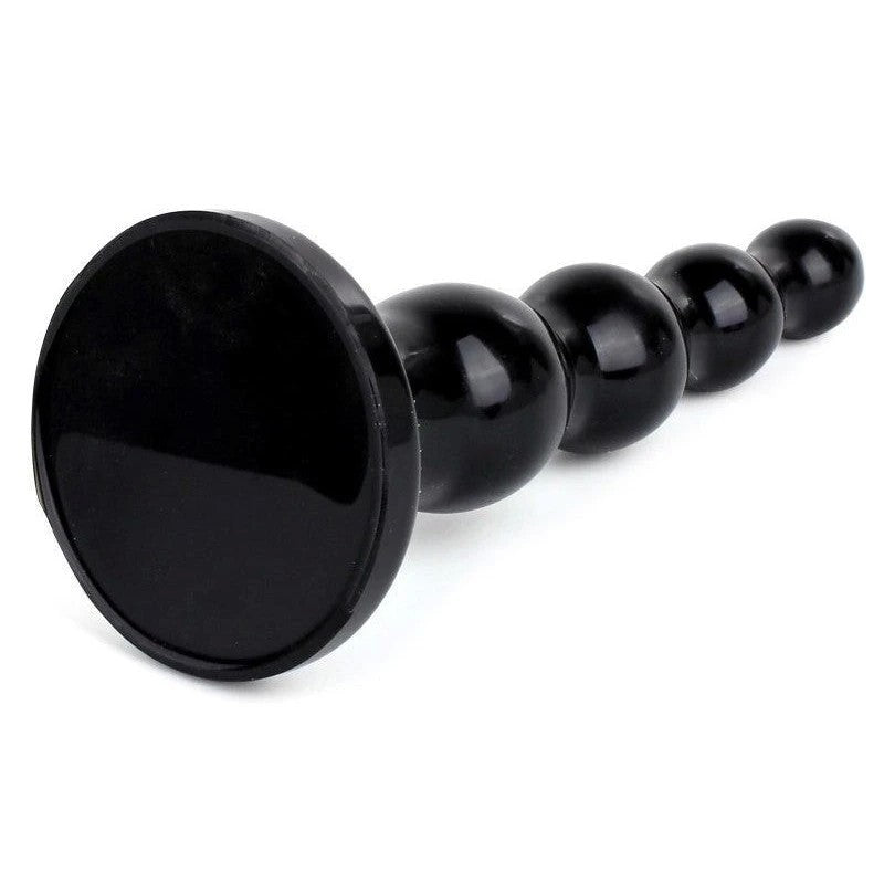Tantus Ripple Large Black Butt Plugs