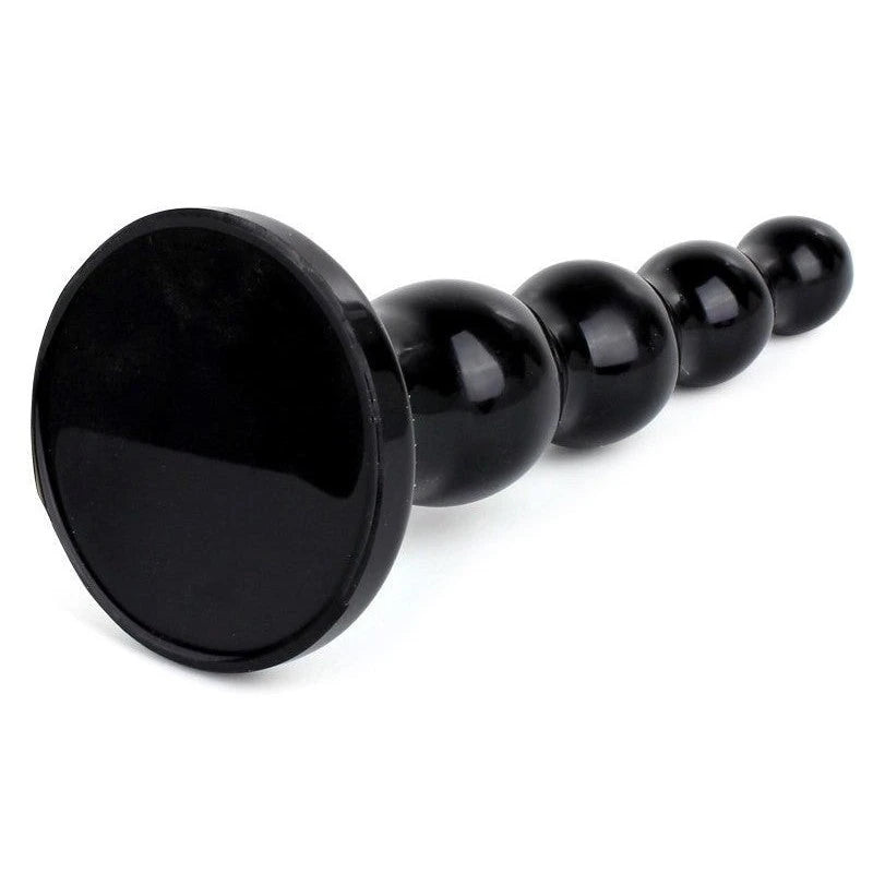 Tantus Ripple Large Black Butt Plugs