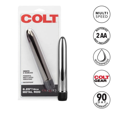 Colt Metal 6.25 Waterproof Metal Rod Bullet Vibrator - Prostate Toys