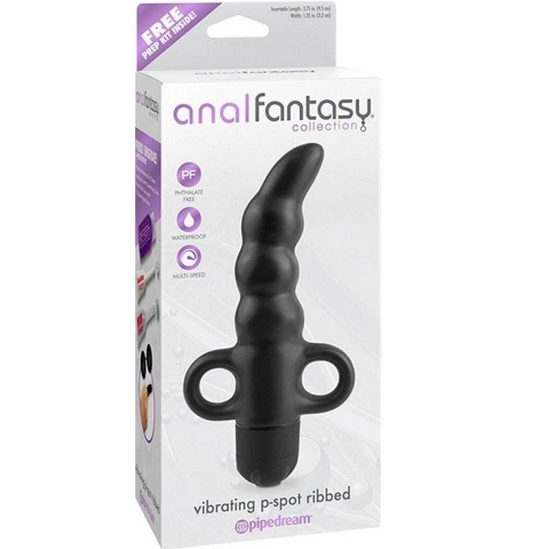 Anal Fantasy Collection Ribbed Vibrating P-Spot Massager Prostate Toys