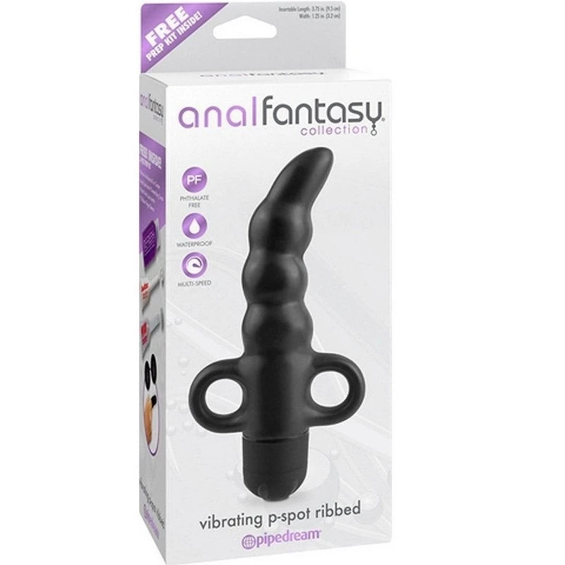 Anal Fantasy Collection Ribbed Vibrating P-Spot Massager Prostate Toys