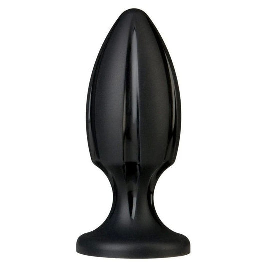 Doc Johnson Platinum The Rocket Silicone Anal Plug Black - Butt Plugs