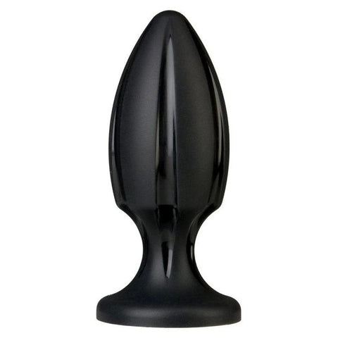 Doc Johnson Platinum The Rocket Silicone Anal Plug Black - Butt Plugs