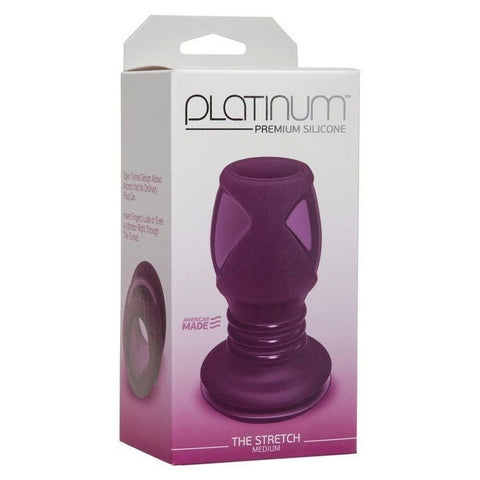 Doc Johnson Platinum The Stretch Medium Butt Plug Purple - Butt Plugs