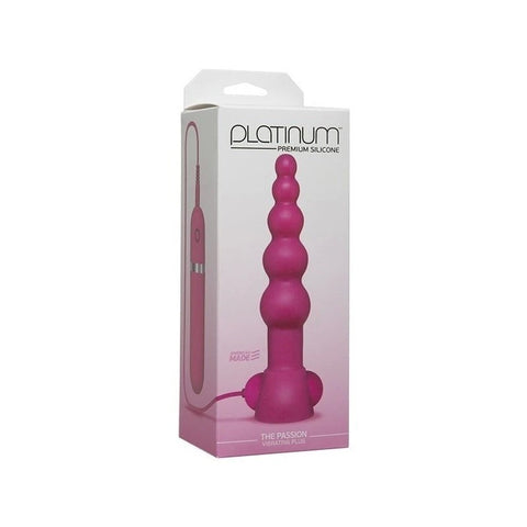 Doc Johnson Platinum The Passion Vibrating Anal Plug Pink - Anal Vibrators