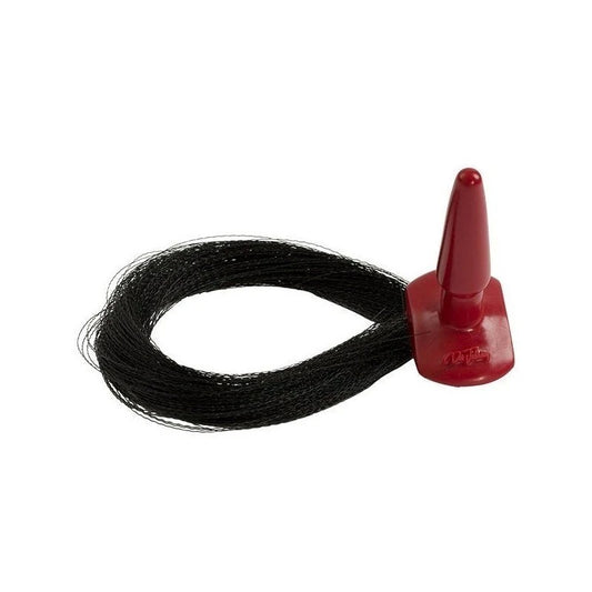 Doc Johnson Red's Black Leather Pony Play BDSM Whip Small - Butt Plugs