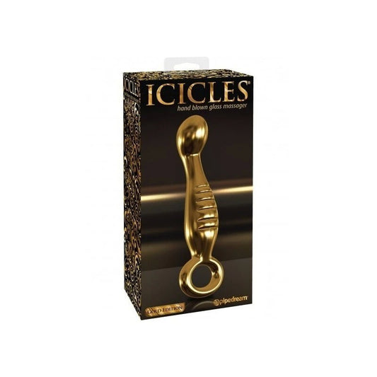 Pipedream Icicles Gold Edition G04 Glass Dildo Anal Dildos