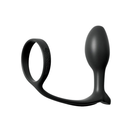 Anal Fantasy Ass Gasm Cock Ring With Beginner Anal Plug - Ball and Cock Toys