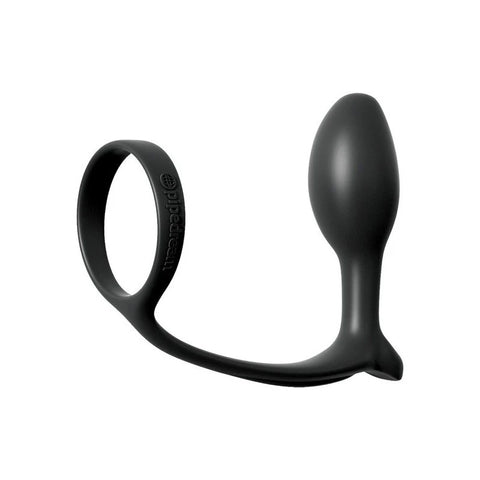 Anal Fantasy Ass Gasm Cock Ring With Beginner Anal Plug - Ball and Cock Toys