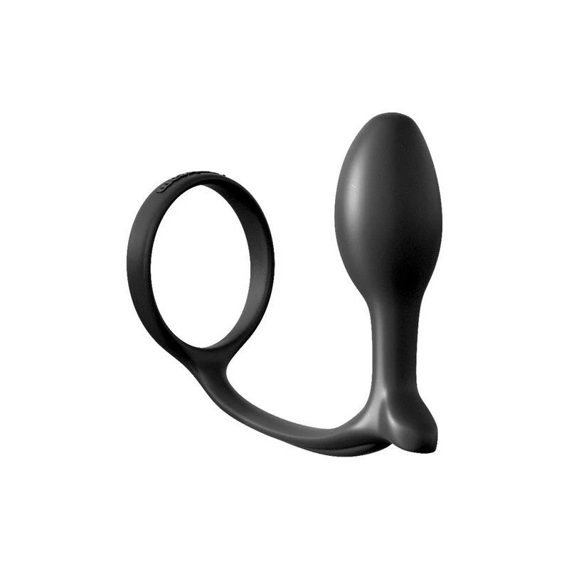Anal Fantasy Ass Gasm Cock Ring With Beginner Anal Plug Ball and Cock Toys
