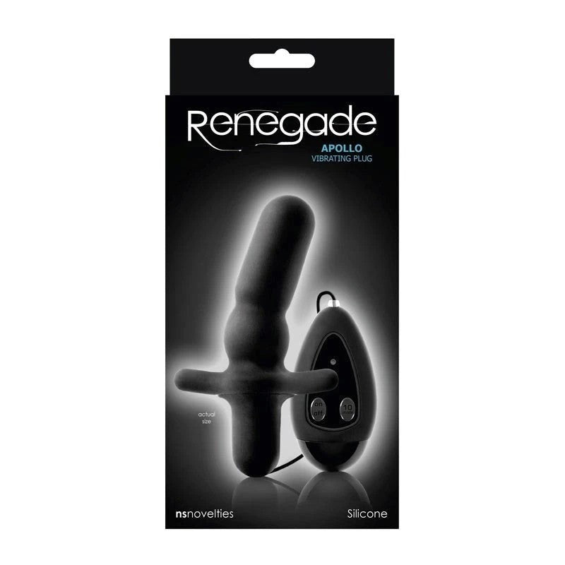 Renegade Apollo Vibrating Plug Black Anal Vibrators