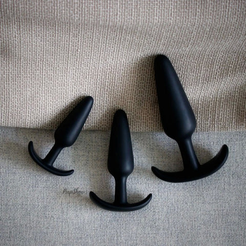 Doc Johnson Platinum The Tru Butt Play Plug Taper Black - Butt Plugs