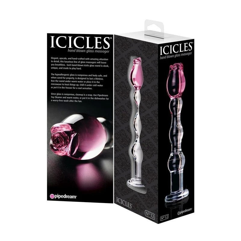 Pipedream Icicles No 12 Glass Anal Dildo Anal Dildos