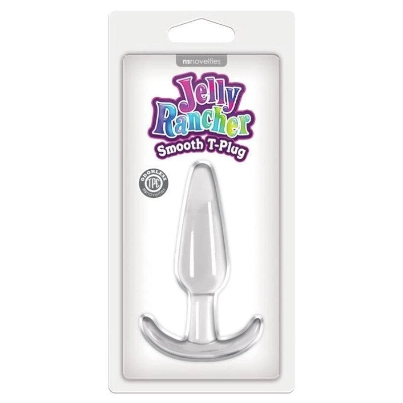 Jelly Rancher T Plug Smooth Clear Butt Plugs