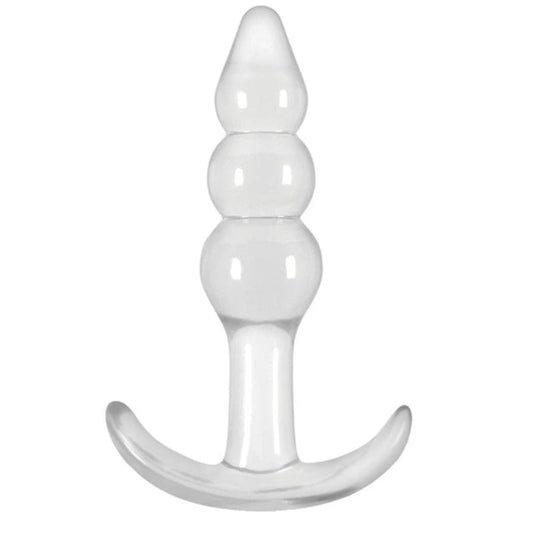 Jelly Rancher T Plug Ripple Clear {% if variant != 'Default Title' and variant != blank %} {% endif %} Butt Plugs