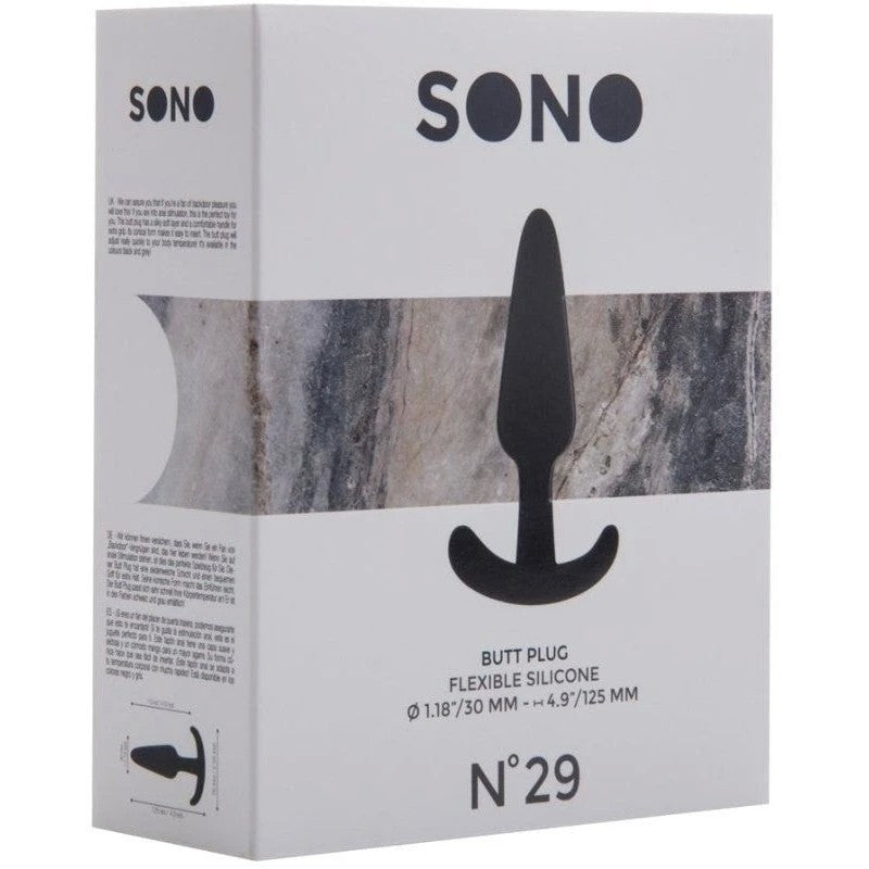 SONO No. 29 Butt Plug Black Butt Plugs