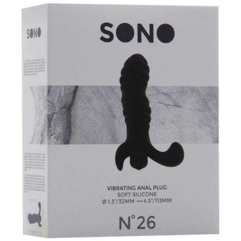 SONO No. 26 Vibrating Anal Plug Black Anal Vibrators