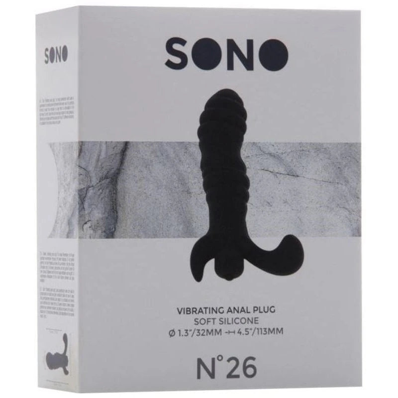 SONO No. 26 Vibrating Anal Plug Black Anal Vibrators