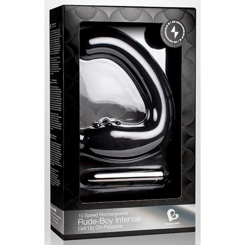 Rocks Off Rude Boy Intense Black Prostate Toys