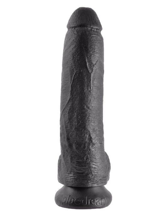 King Cock 9 Inch Suction Cup Realistic Dong with Balls - Realistic Dildos