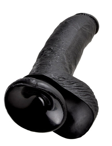 King Cock 9 Inch Suction Cup Realistic Dong with Balls - Realistic Dildos