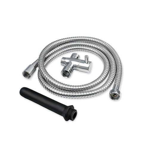 Xgen Products AquaClean 3 Piece Shower Douche Set with Shower Hose Silicone Nozzle & Switch Valve - Enemas and Douches