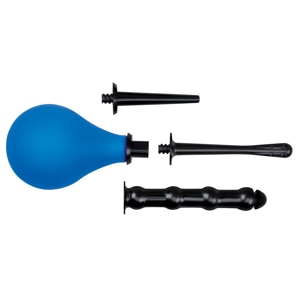 Xgen Products AquaClean 4 Piece Douche Set with Interchangeable Nozzles Enemas and Douches