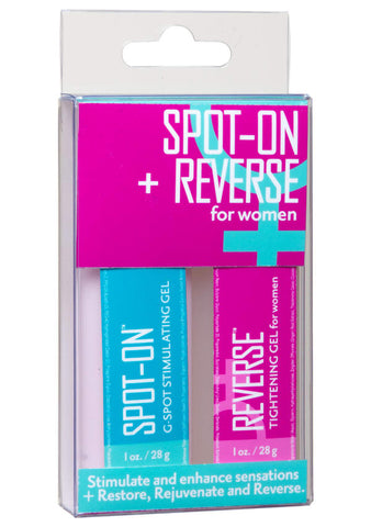 Doc Johnson Spot-On Reverse for Women 2 Pack - Delay and Excite Sprays