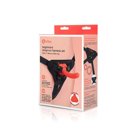 B-Vibe Beginners Strap-On Harness Set with 5 Inch Dildo - Strap On Sextoys