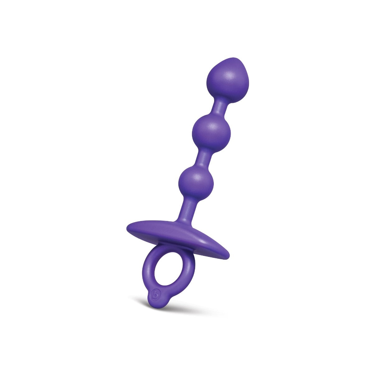 B-Vibe Butties ZIP Silicone Anal Beads Purple Anal Beads and Balls