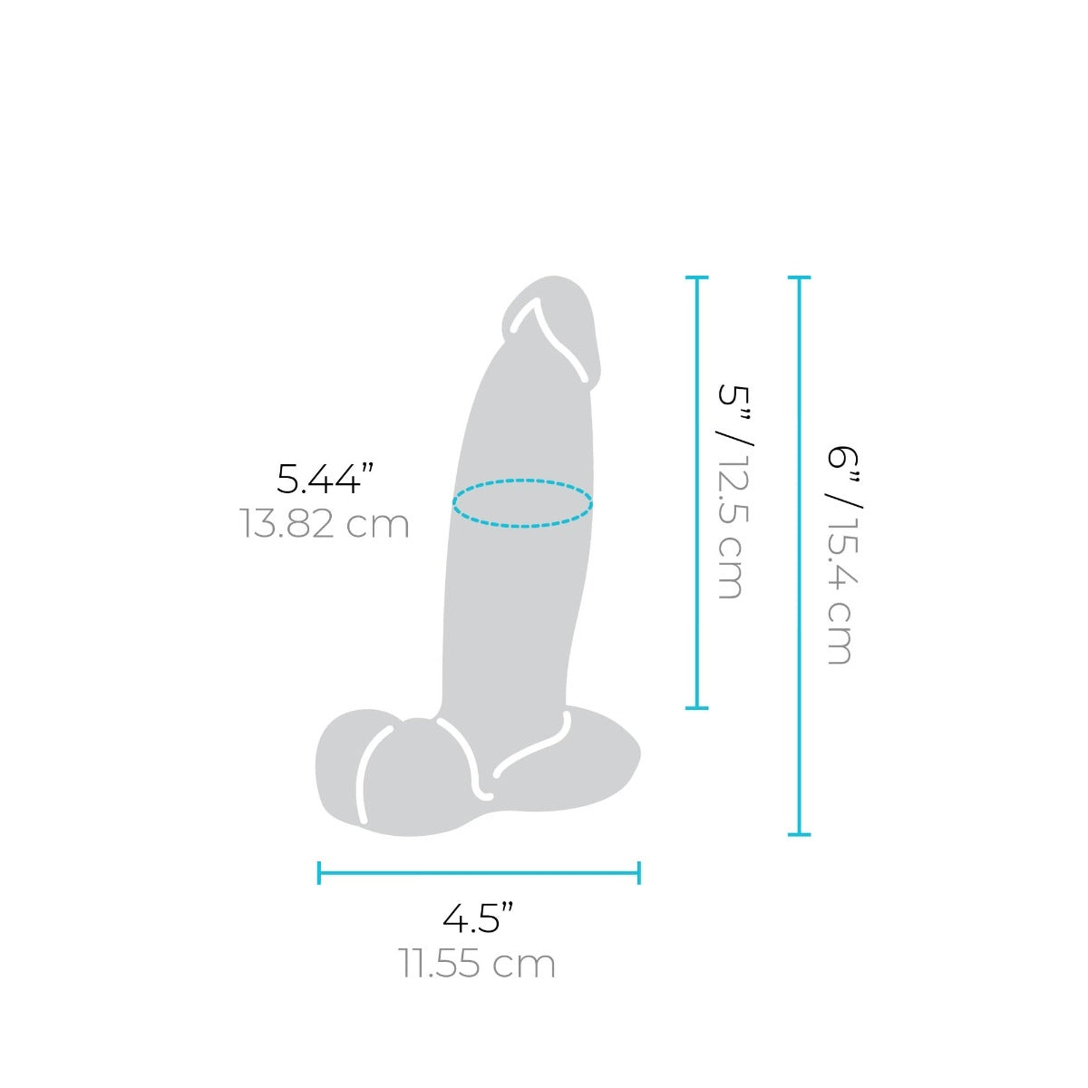 B-Vibe Slipskin Girthy 6 Inch Realistic Silicone Dildo Realistic Dildos